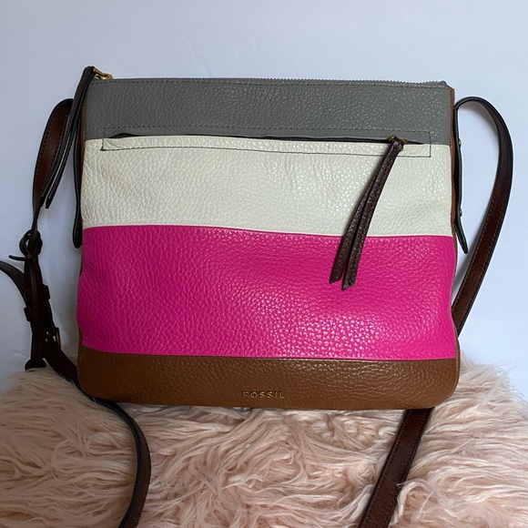 Fossil Handbags - fossil leather crossbody bag